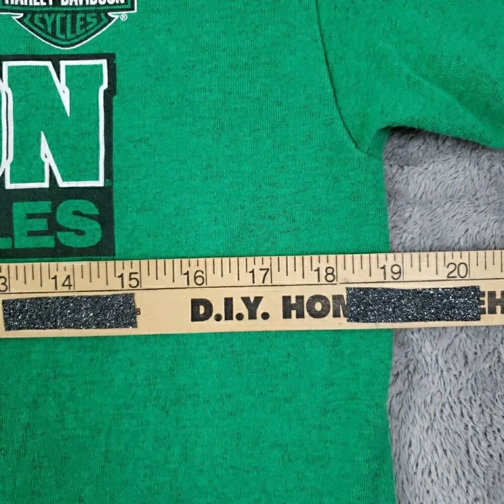 Harley Davidson T Shirt Short Sleeve Lynchburg TN Green Biker Men's Sz M